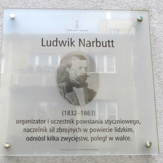 Tablica_Ludwik_Narbutt_Warszawa_2021